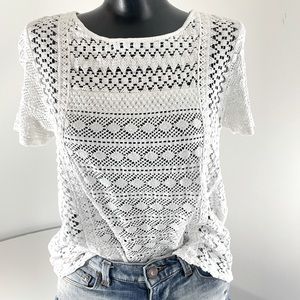Lucky Brand Laced Boho Top